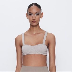 cropped soft feel top